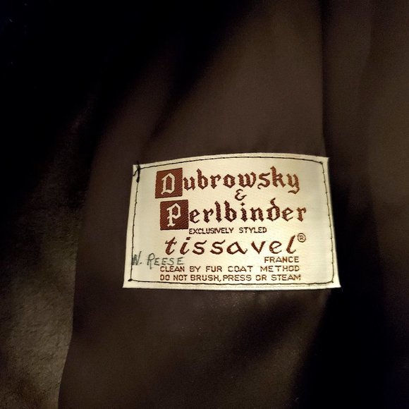 UNISEX Elegant French Designer Tissavel Brown Faux Fur Mink Coat! - Picture 6 of 11